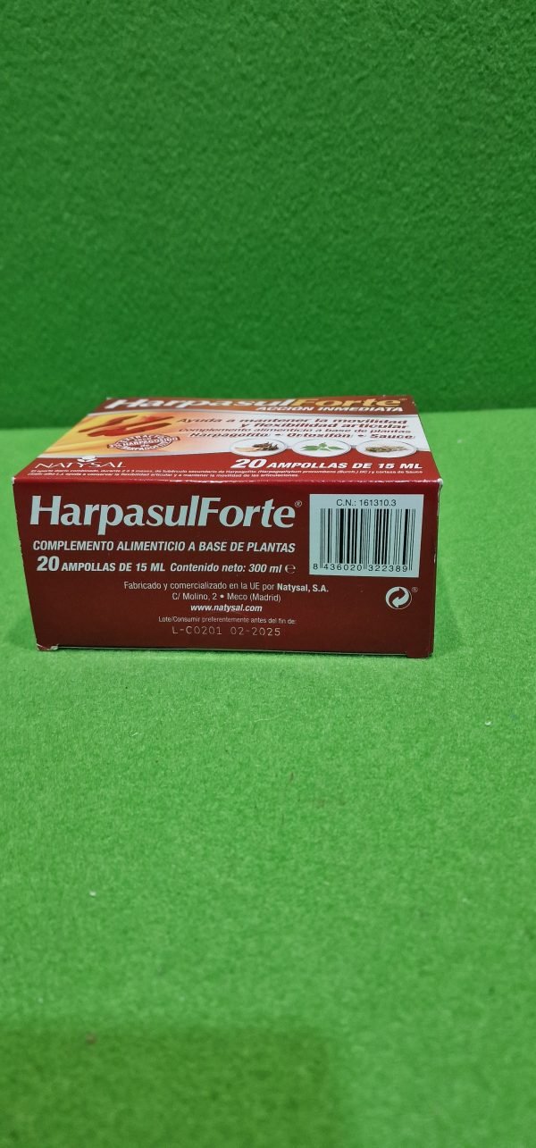 Harpasul Forte – Natysal – 20 ampollas para las articulaciones - Imagen 5
