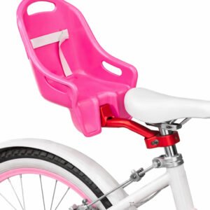 Stamp- Silla portamuñecas Minnie RN246500, Rosa, 20 cm con Sistema de fijación Universal, se Fija en Todo Tipo de Manillar, Correa de Velcro para sostener la muñeca.