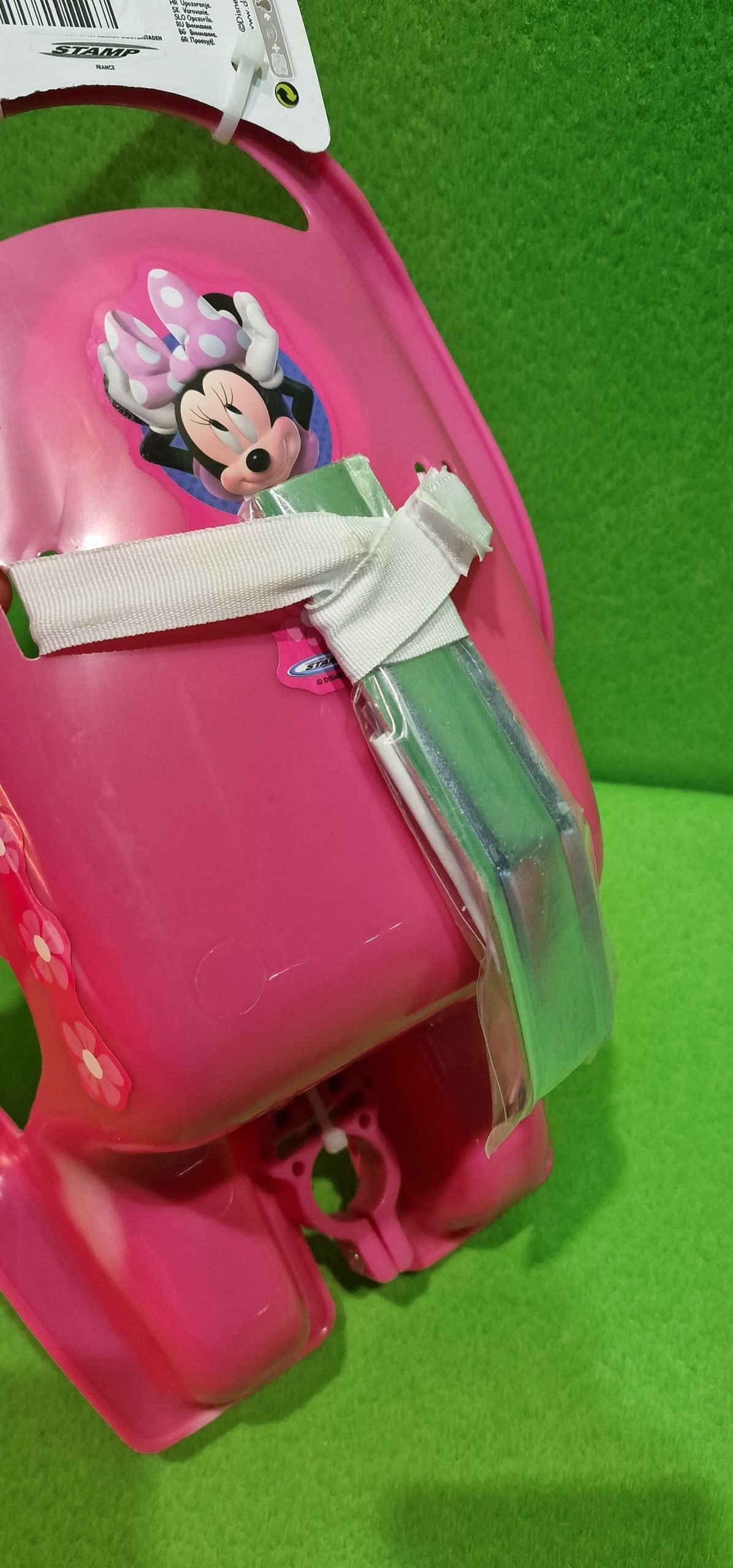 Stamp- Silla portamuñecas Minnie RN246500, Rosa, 20 cm con Sistema de fijación Universal, se Fija en Todo Tipo de Manillar, Correa de Velcro para sostener la muñeca. - Imagen 11