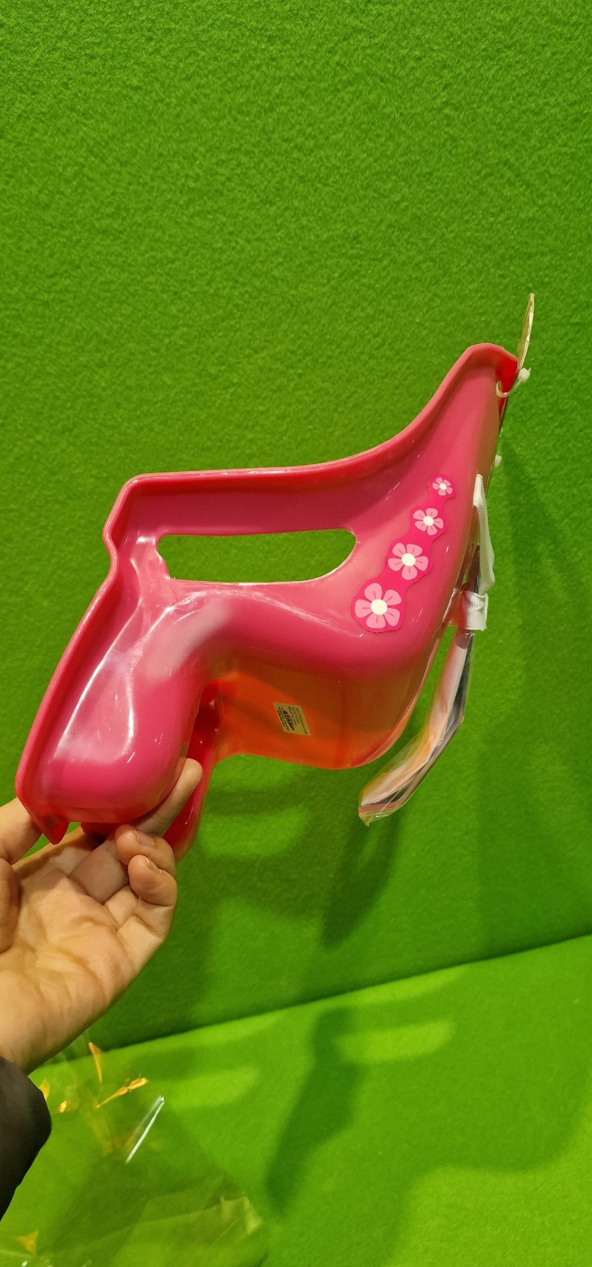 Stamp- Silla portamuñecas Minnie RN246500, Rosa, 20 cm con Sistema de fijación Universal, se Fija en Todo Tipo de Manillar, Correa de Velcro para sostener la muñeca. - Imagen 6