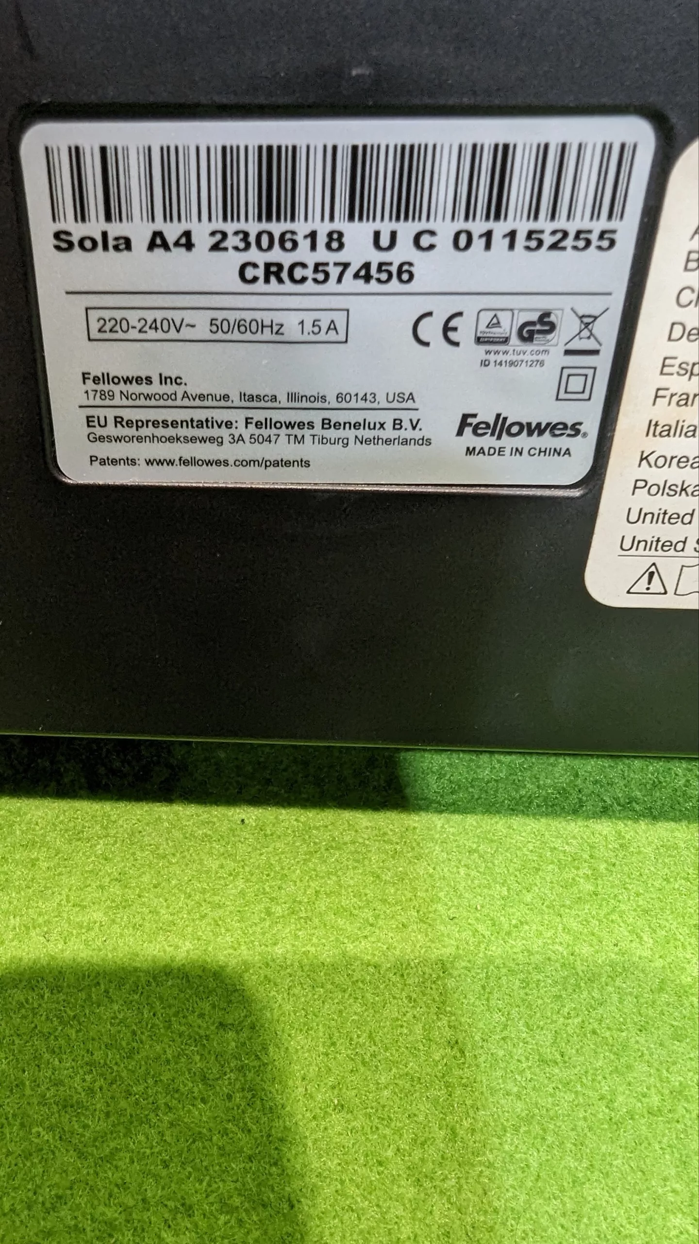 Fellowes Sola A4 - Plastificadora - Imagen 4