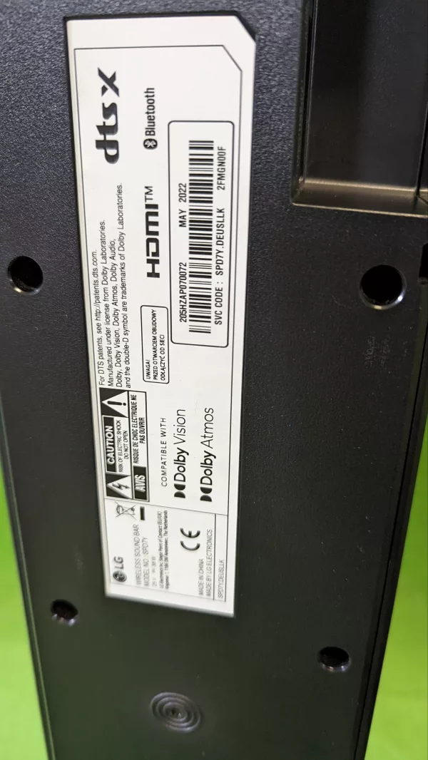 LG Barra de Sonido 380W SPD7Y - Imagen 7