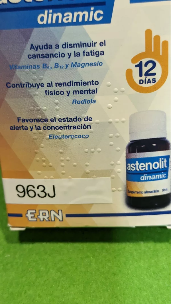 Astenolit Dinamic Viales Vitaminas, 12x10ml, Líquido Total: 120ml - Imagen 2