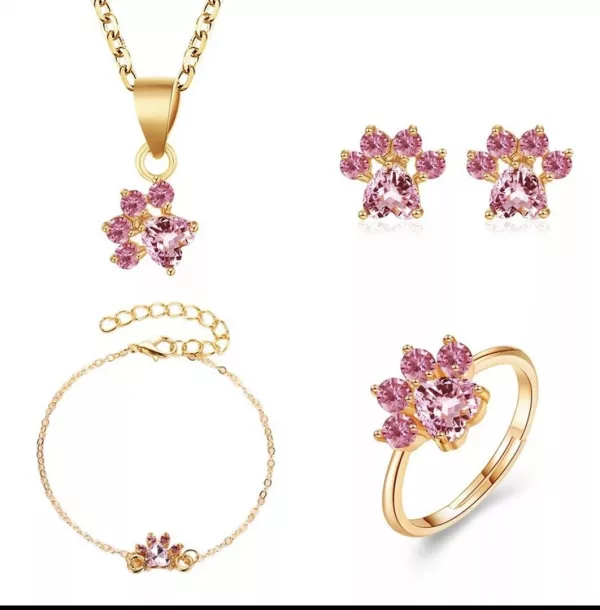 Bisutería Jewelry: Collar, Pendientes, Pulsera y Anillo