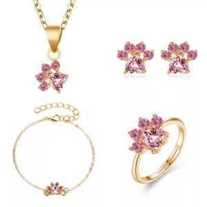 Bisutería Jewelry: Collar, Pendientes, Pulsera y Anillo