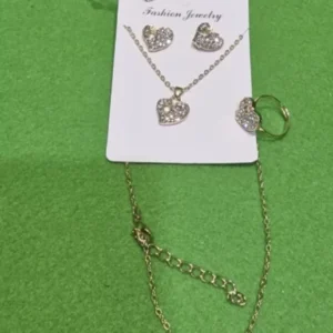 Bisutería Jewelry: Collar, Pendientes, Pulsera y Anillo