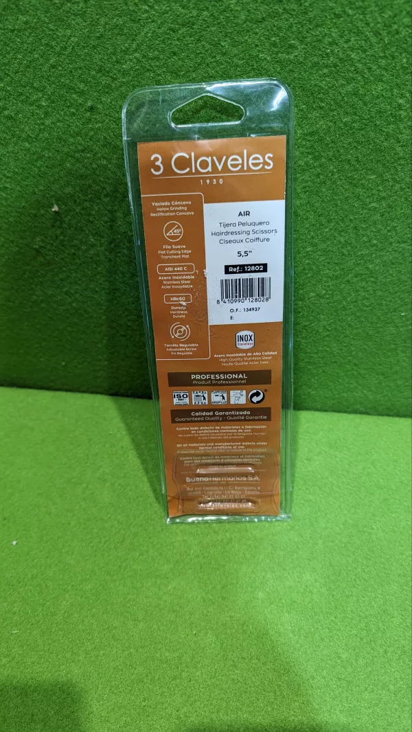 3 Claveles Air Tijera Peluquera de 5.5 - Imagen 4