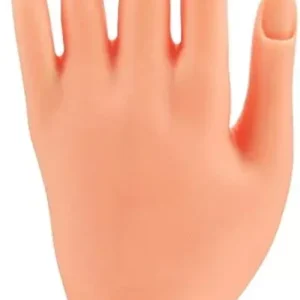 Maqueta de mano para manicura con soporte blanco