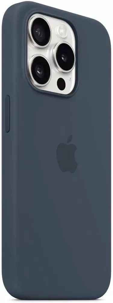 Apple Funda de Silicona con MagSafe para el iPhone 15 Pro - Azul tempestad