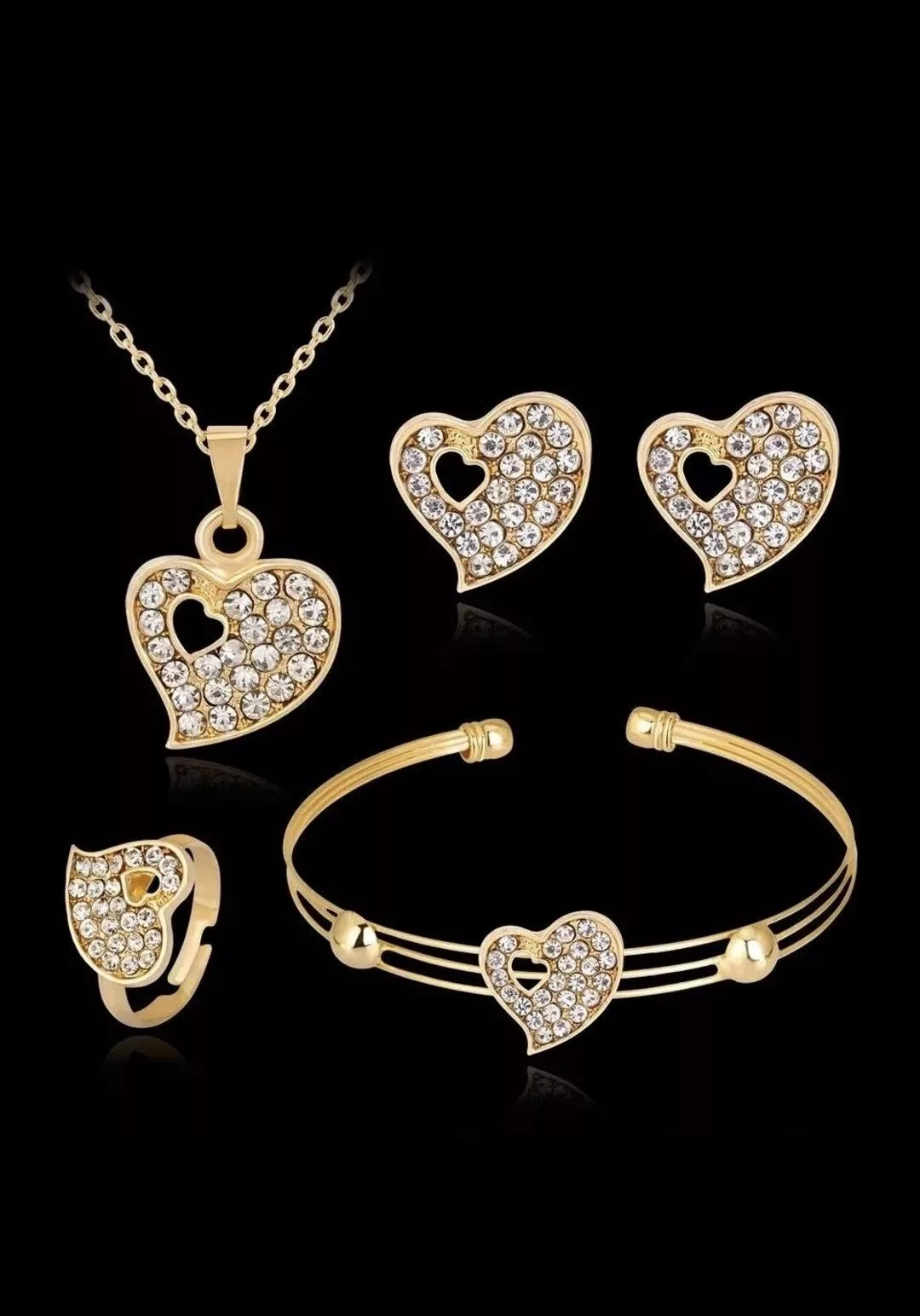Bisutería Jewelry: Collar, Pendientes, Pulsera y Anillo - Imagen 2