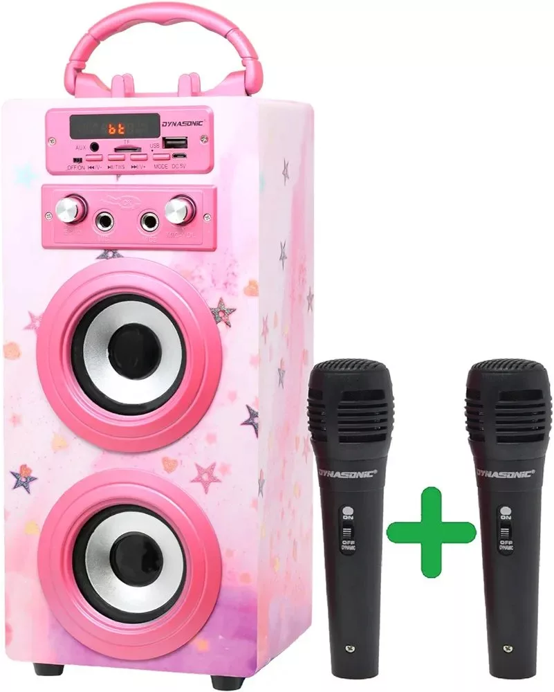 DYNASONIC Karaoke con micrófonos