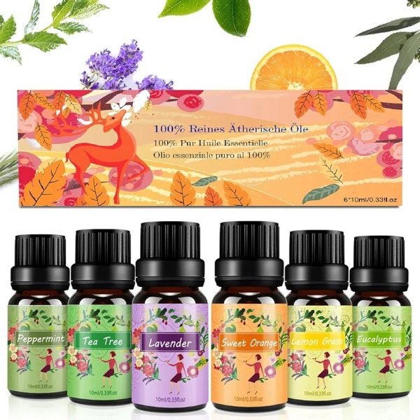 Set de Aceites Esenciales para Difusor 100% Natural Puro