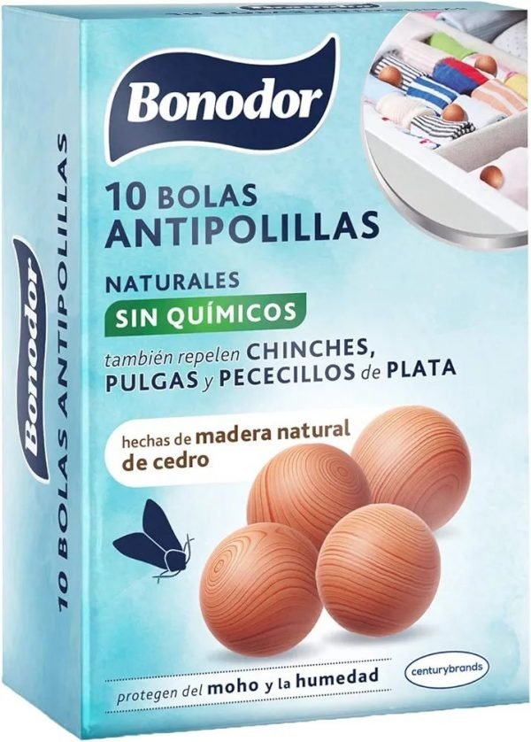 Bonodor Bolas Antipolillas Marrón 20 Unidades