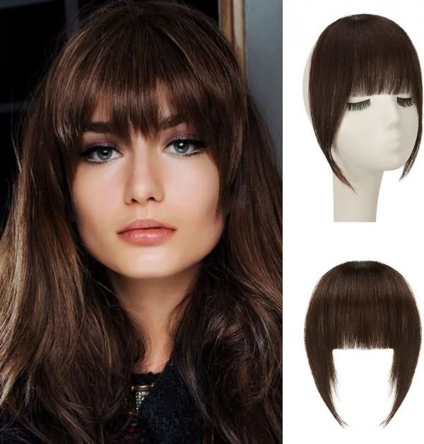 Sofeiyan Flequillo Francés Postizo Pelo Natural Clip 100% Humano