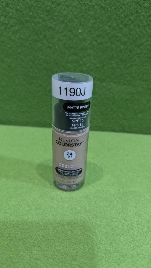 Maquillaje Revlon Colorstay para pieles mixtas y grasas 200 Nude 1 fl oz (30 ml) - Imagen 2