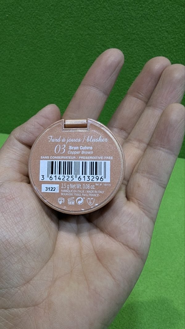 Bourjois Fard Joues Barra de Labios Tono 03 Marrón Cobre Polvo Natural - Imagen 7