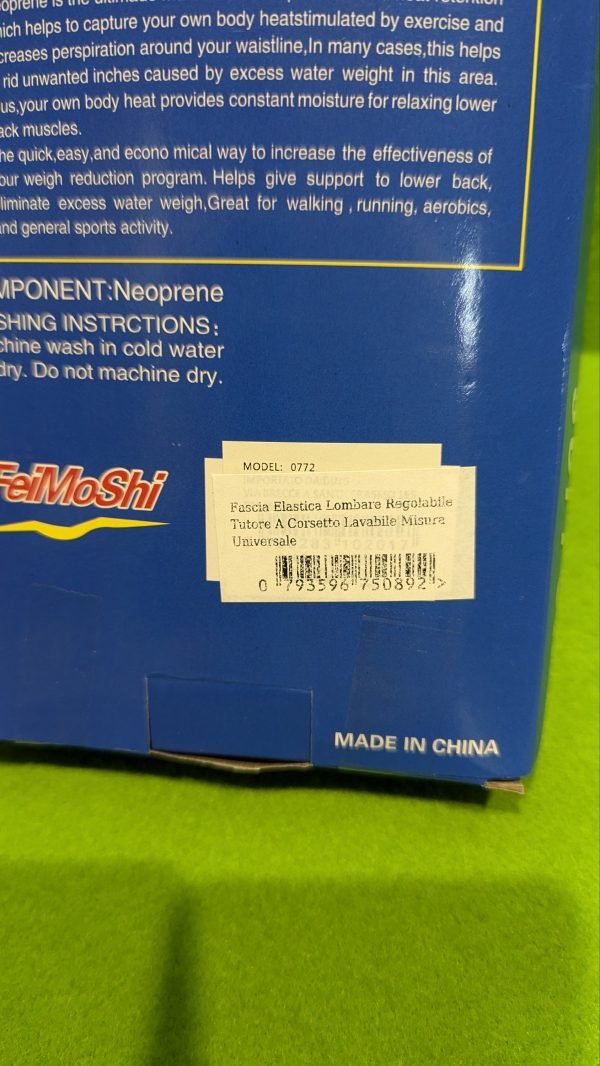 Banda elástica lumbar ajustable Corsé lavable Tamaño universal - Imagen 7