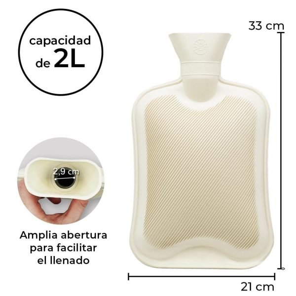 Rissler Bolsa de agua caliente Rissler 2L  de felpa