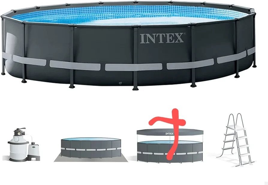 Intex Piscina elevada redonda Ultra XTR Frame 488x122 cm con depuradora