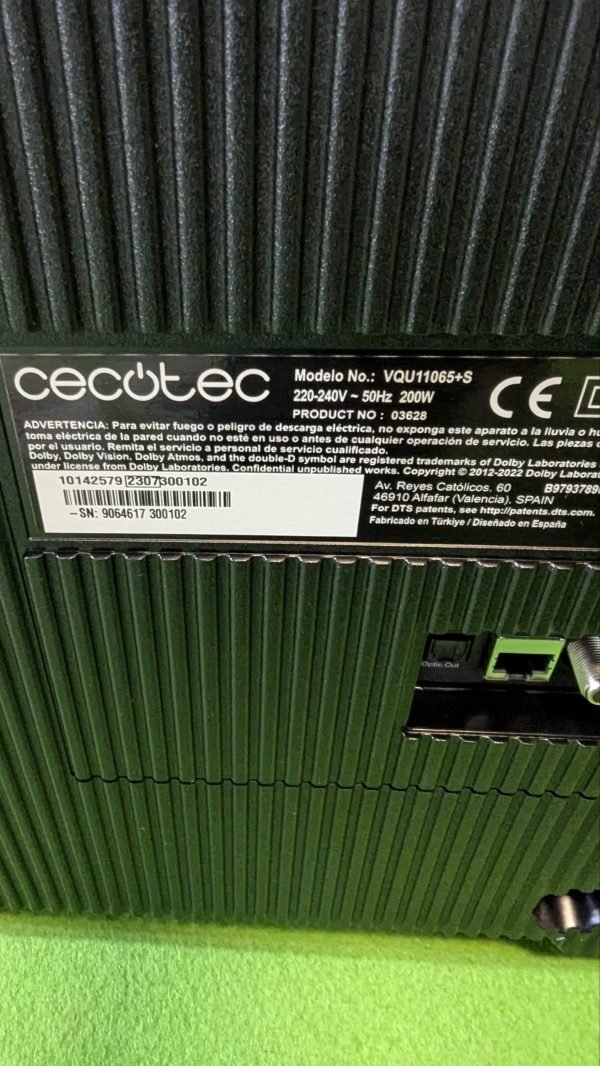 Cecotec Televisor 65" para REPUESTO - Imagen 6