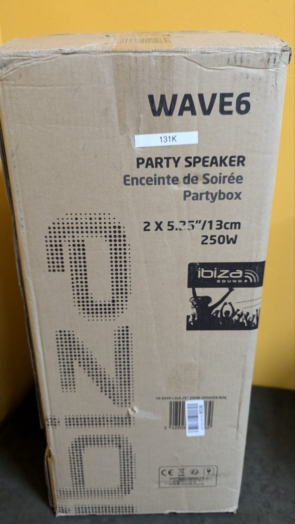 Ibiza - WAVE6 - Altavoz a pilas de 250W/2x5.25" - Imagen 8