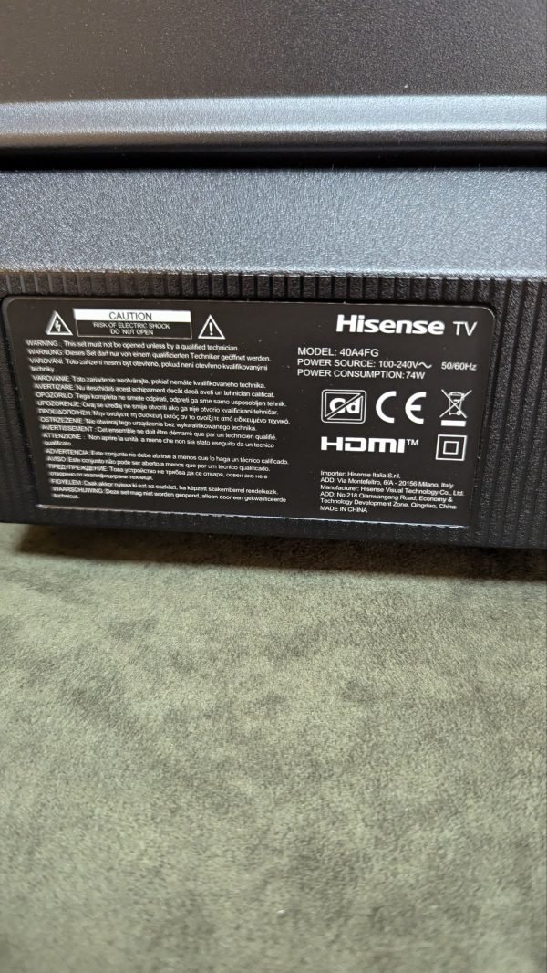 Hisense 40" LED Full HD 40A4FG - Imagen 9