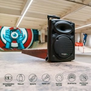 Altavoz  portátil Ibiza PORT12VHF-BT