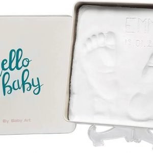 Baby Art Magic Box Plaza Set de decoración de huellas de bebé en arcilla