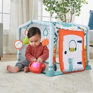 Fisher-Price Gimnasio casita de campo 2 en 1 Alfombra de actividades