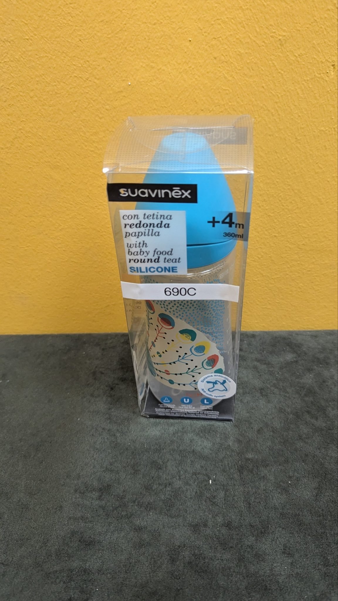 Suavinex Biberón Tetina Flujo Denso Silicona +4 Meses