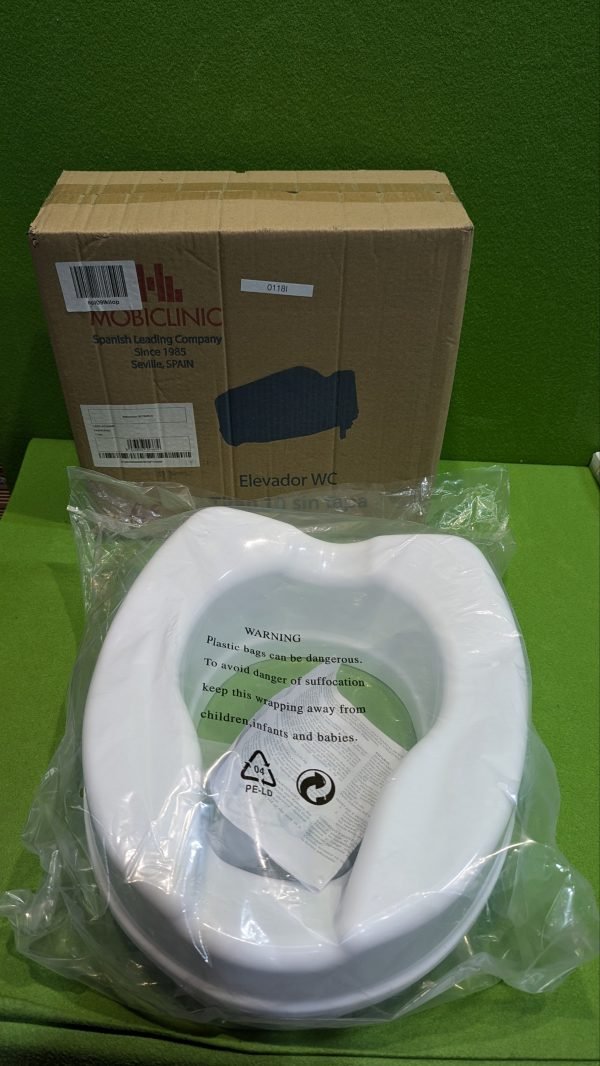 Mobiclinic®, Elevador WC para Adulto, Sin Tapa, 10 cm - Imagen 2