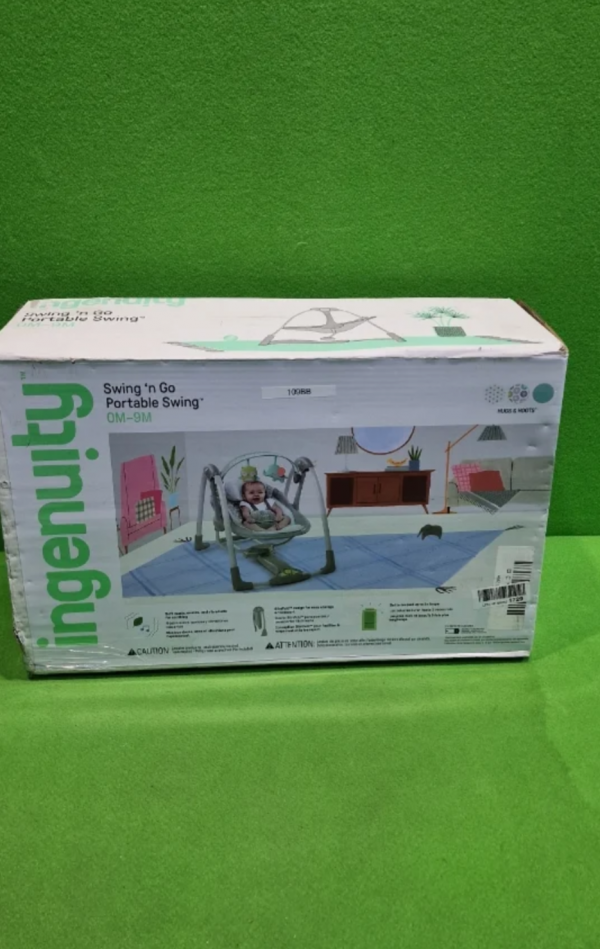 Ingenuity, Columpio Compacto Plegable Hugs & Hoots - Imagen 3