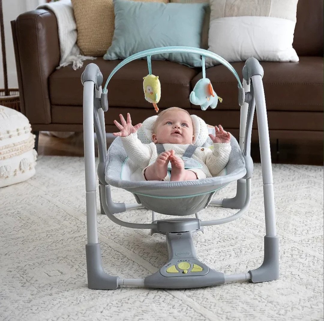 Ingenuity, Columpio Compacto Plegable Hugs & Hoots - Imagen 2