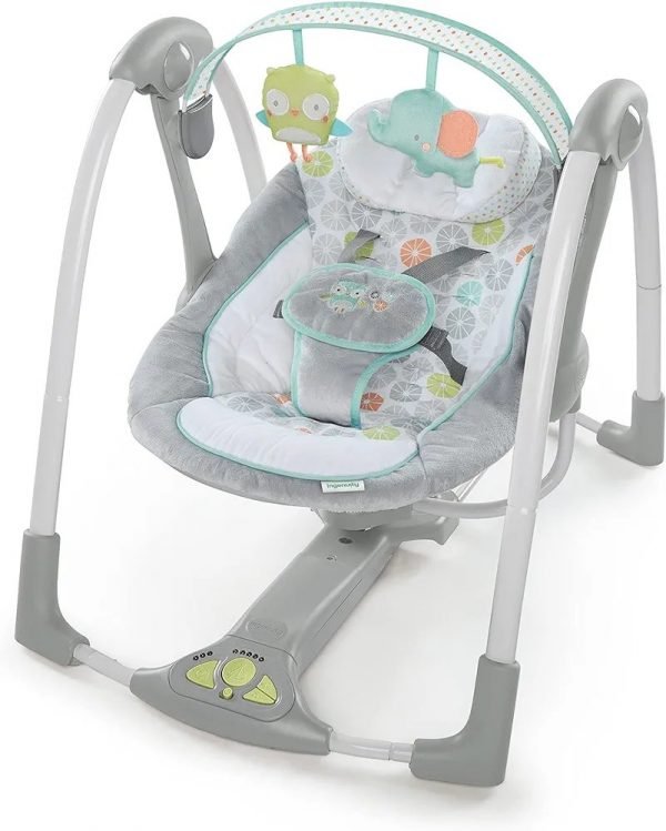 Ingenuity, Columpio Compacto Plegable Hugs & Hoots, hasta 9 kg