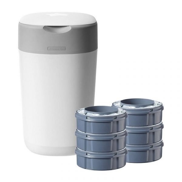 Tommee Tippee Contenedor para Pañales Twist and Click, 6 Recambios