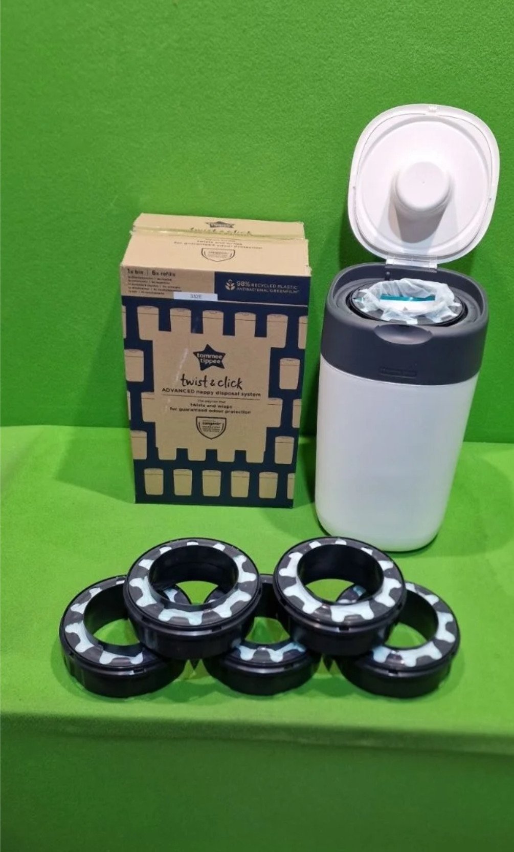 Tommee Tippee Contenedor para Pañales Twist and Click, 6 Recambios - Imagen 2