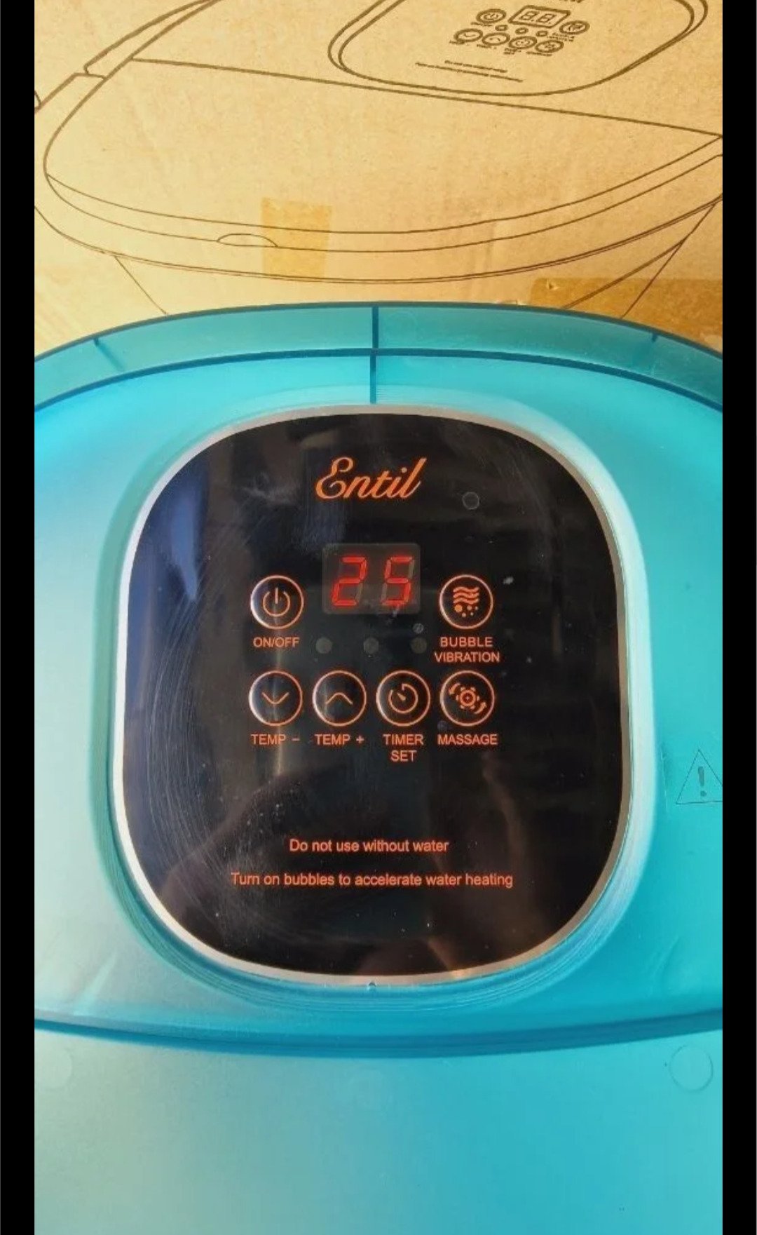 Masajeador de pies con función de calefacción, 6 rodillos - Imagen 7