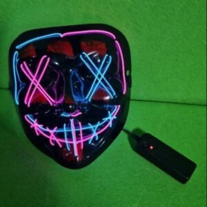 Máscara LED Resplandeciente Halloween Payaso Bufón