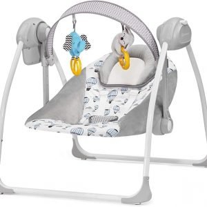 kk Kinderkraft FLO Hamaca bebé macedora, Columpio bebe, Balancin
