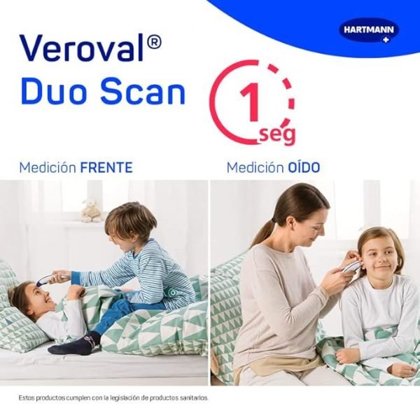 Veroval Duo Scan, Termómetro Infrarrojos 2 en 1
