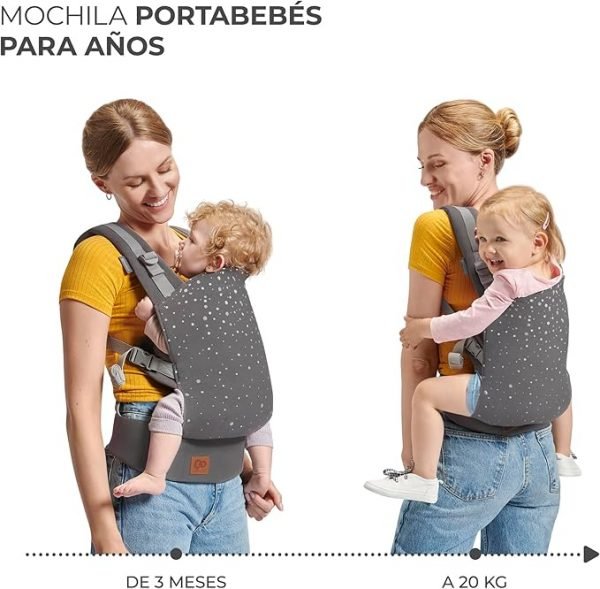 Kinderkraft NINO CONFETTI Mochila Portabebés