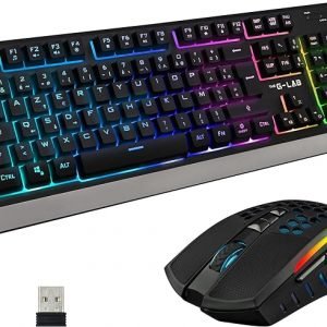 The G-Lab Combo Tungsten – Pack de Teclado y Ratón Gaming Inalámbrico