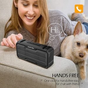 Andven Altavoz Bluetooth Portatil con Micrófono y Manos Libres