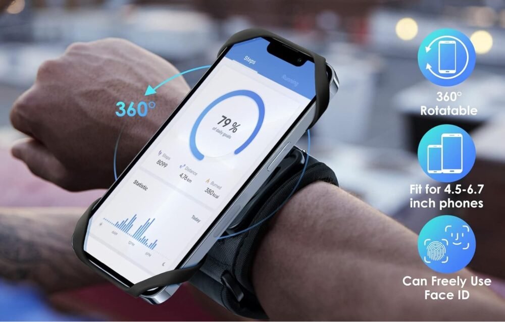 Cikyner Brazalete Deportivo para Correr, Brazalete Deportivo 360º