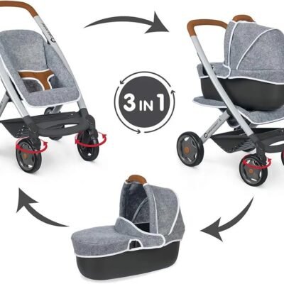 Cochecito + Cochecito Gris BEBE CONFORT - SMOBY