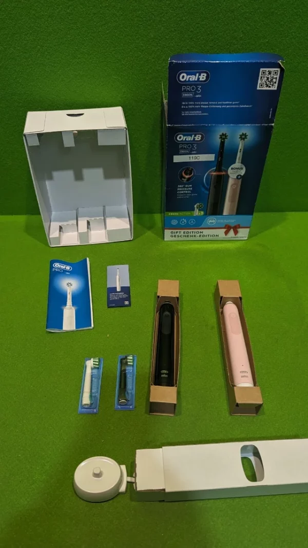 Oral-B Pro 3 3900N Cepillos de Dientes Eléctricos (Pack de 2) - Imagen 2
