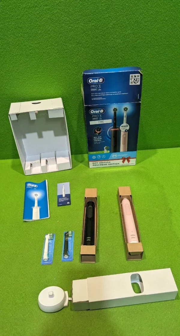 Oral-B Pro 3 3900N Cepillos de Dientes Eléctricos (Pack de 2) - Imagen 3