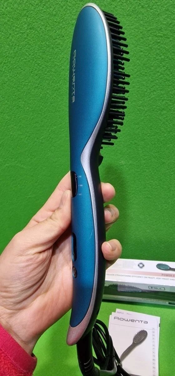 Rowenta Cepillo alisador Power Straight CF5820F0 para cabello muy rizado - Imagen 4