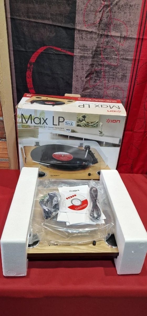 ION Audio Max LP - Tocadiscos de vinilo de 3 Velocidades - Imagen 2