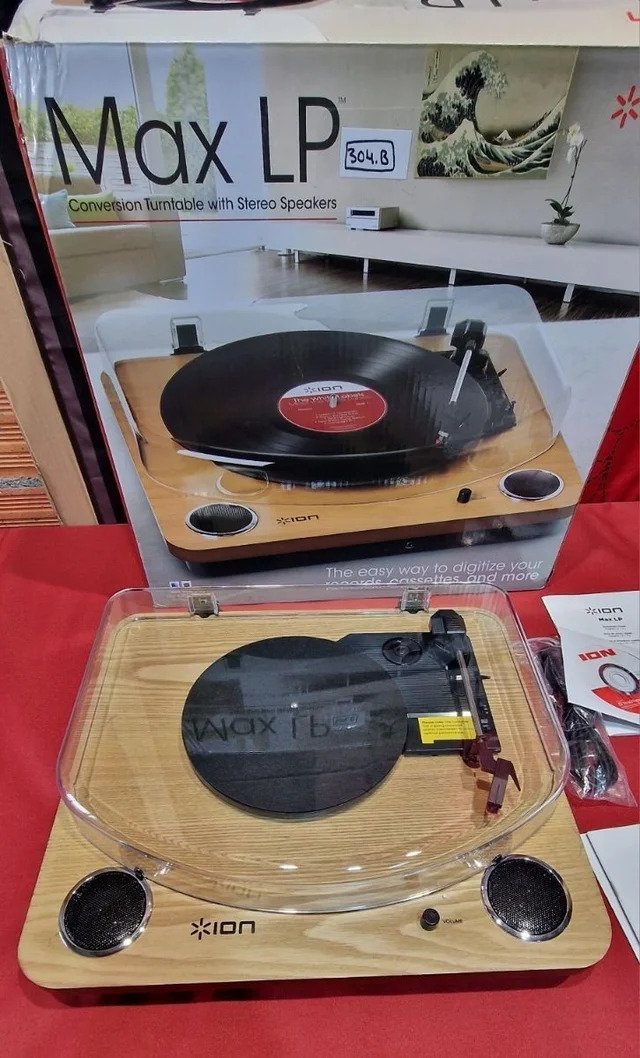 ION Audio Max LP - Tocadiscos de vinilo de 3 Velocidades - Imagen 4